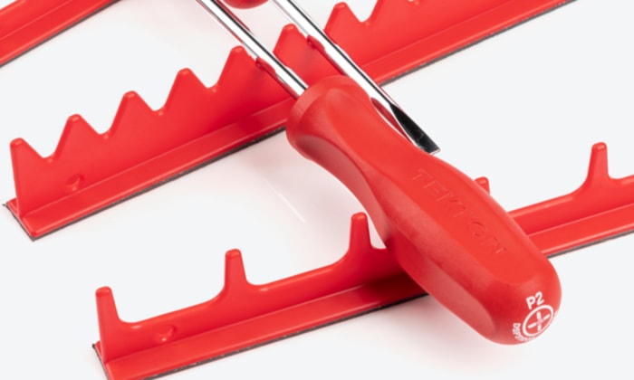 TEKTON Screwdriver Storage Rail slots