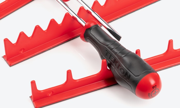 TEKTON Screwdriver Storage Rail slots