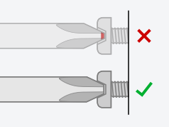 tekton's truncated tips fully engage the surface area of fasteners.