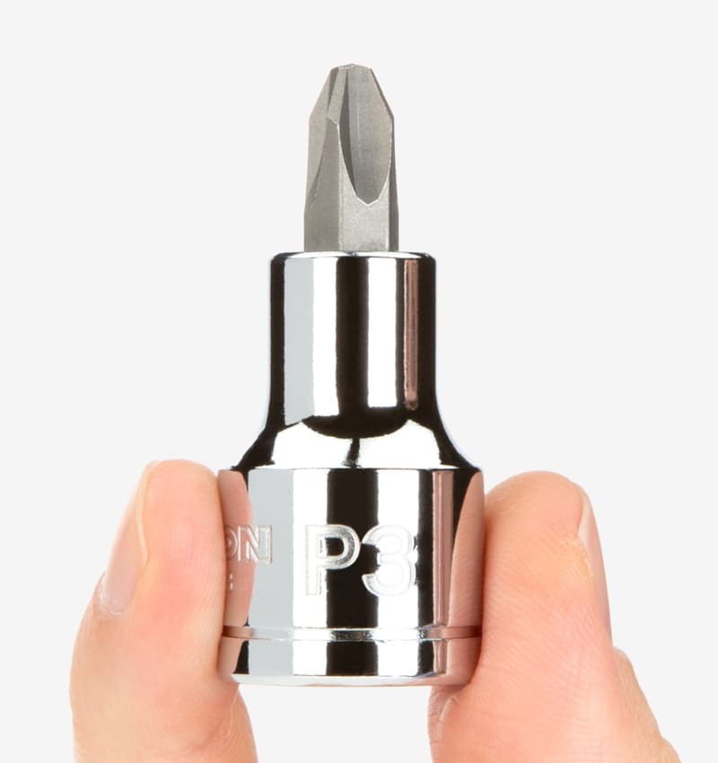 1/2 Inch Drive x 3 Phillips Bit Socket TEKTON