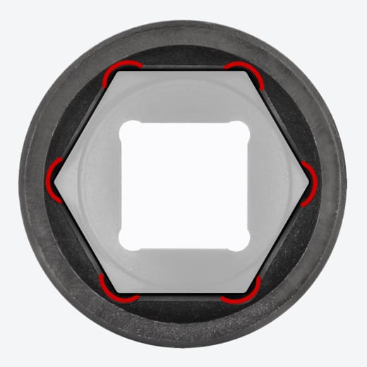 TEKTON Impact Flip Sockets Radiused Corners