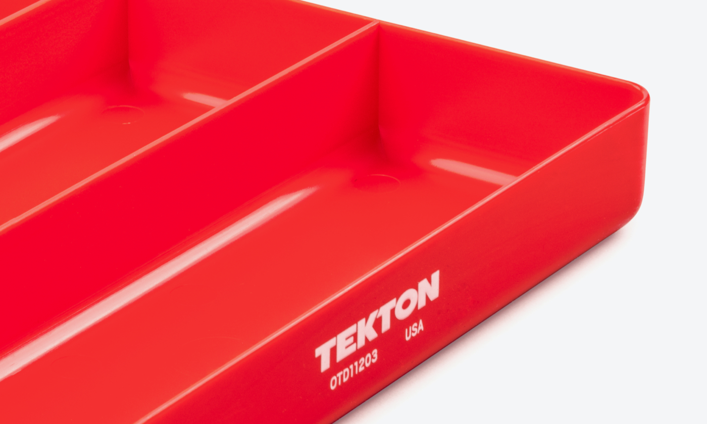 Tekton Organization Tray compartments closeup