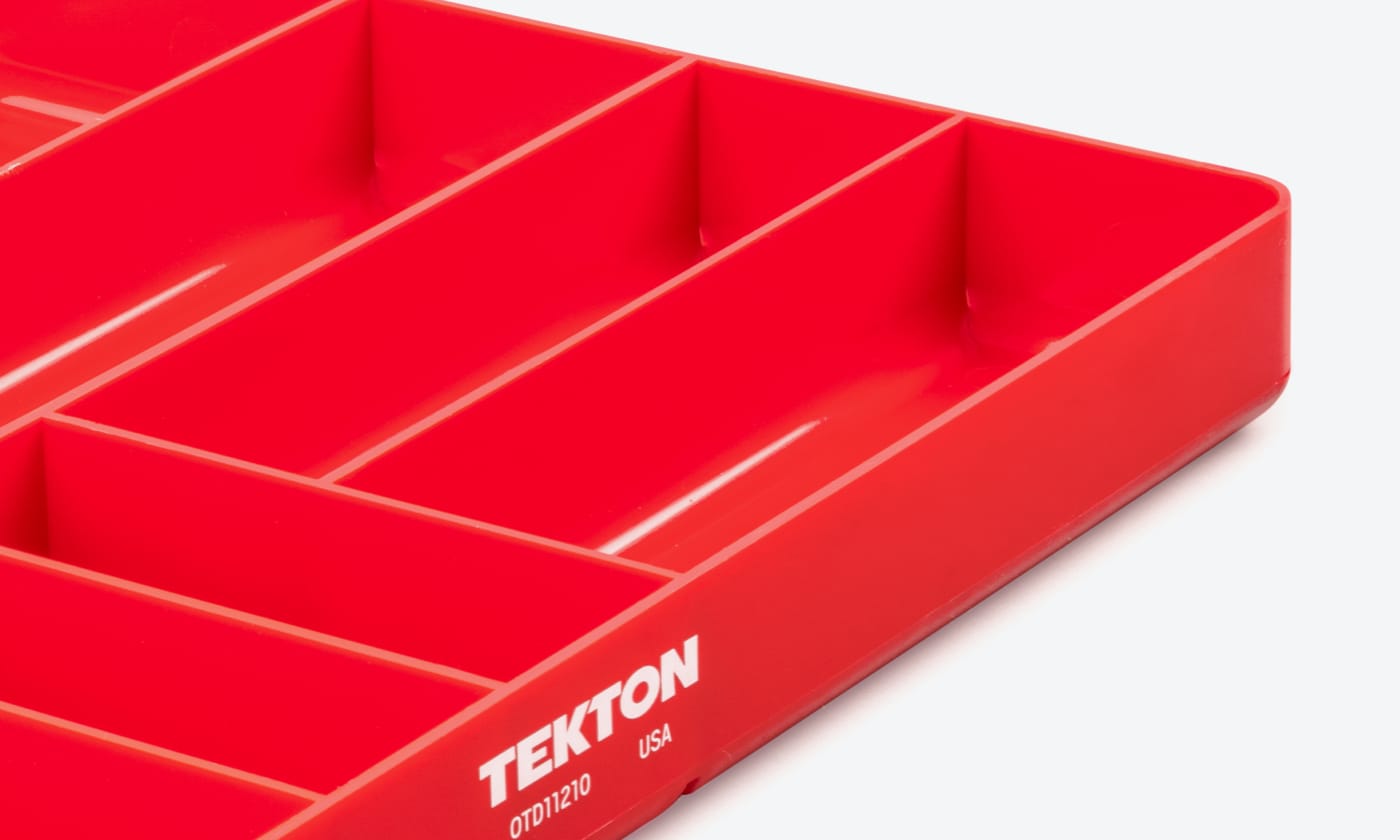 Tekton Organization Tray compartments closeup