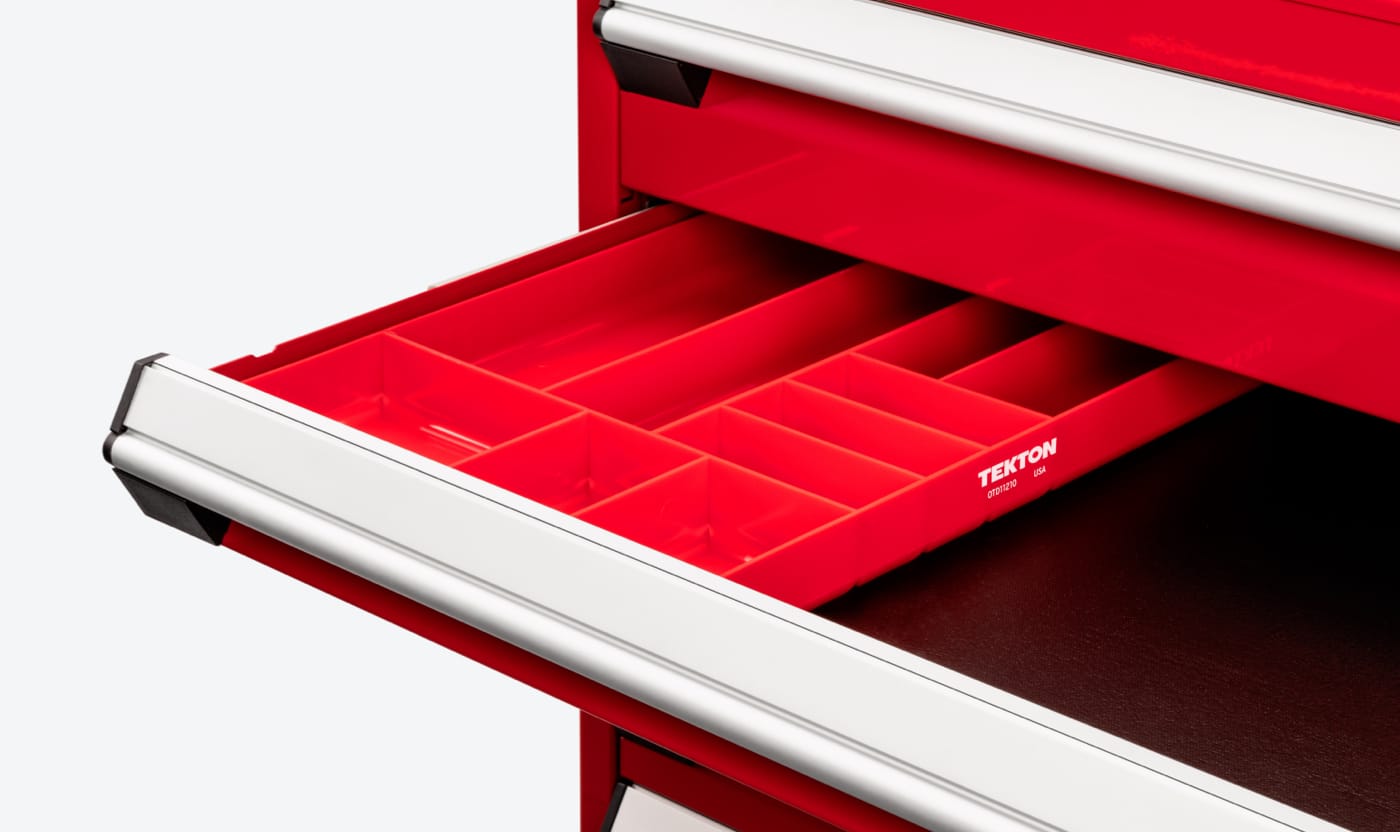 Tekton Organization Tray in a shallow drawer