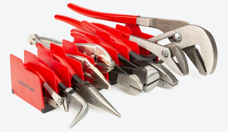 TEKTON Pliers Rack holding a variety of pliers