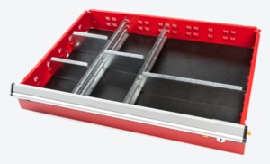 Tekton Tool Cart Drawer with Partitions and Subdividers