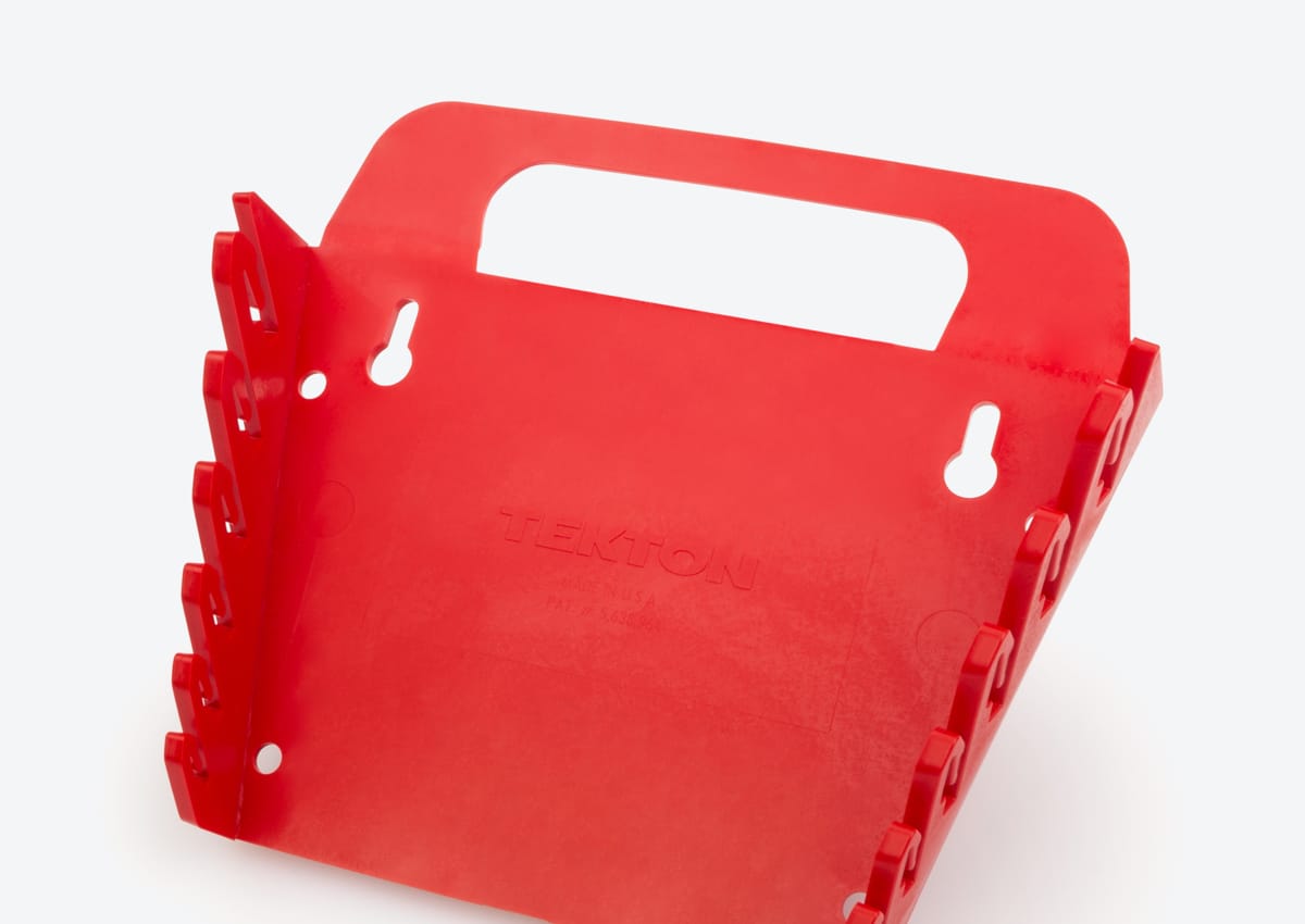 6Tool Long Box End Wrench Holder Red TEKTON Made in USA