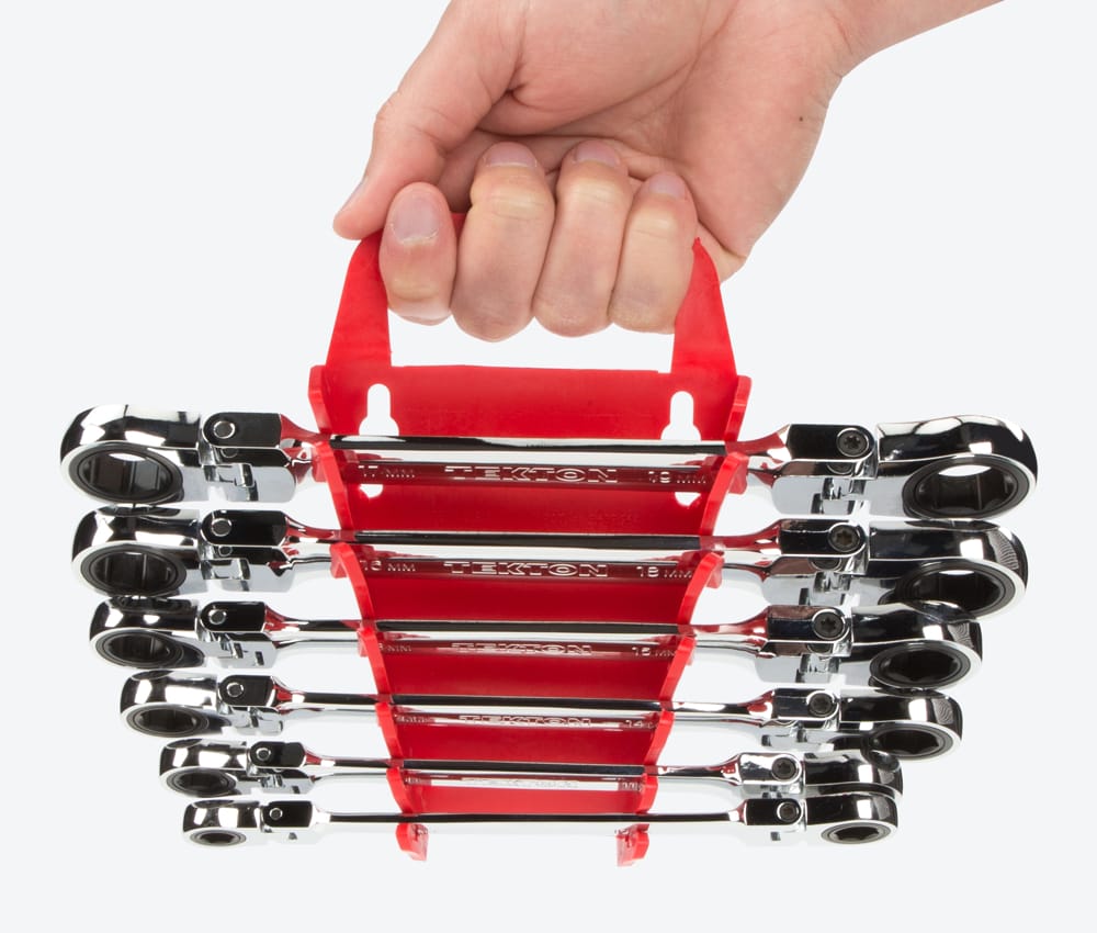 6Tool Ratcheting Box End Wrench Holder TEKTON Made in USA