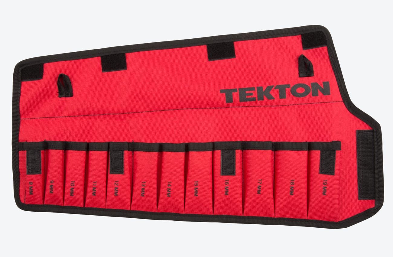 12Tool Stubby Combination Wrench Pouch (Metric Sizes) TEKTON ORG27212