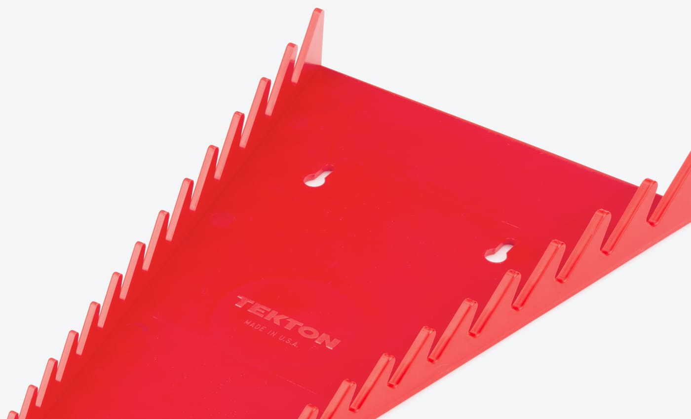 15Tool Wrench Organizer Rack (Black) TEKTON Made in USA