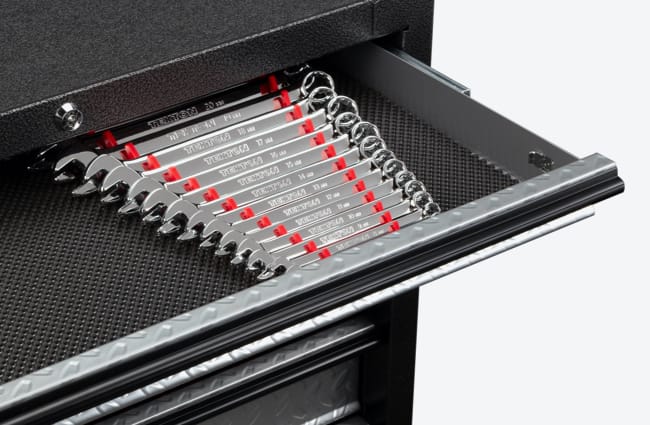 TEKTON Wrench Rack is low-profile for shallow drawers