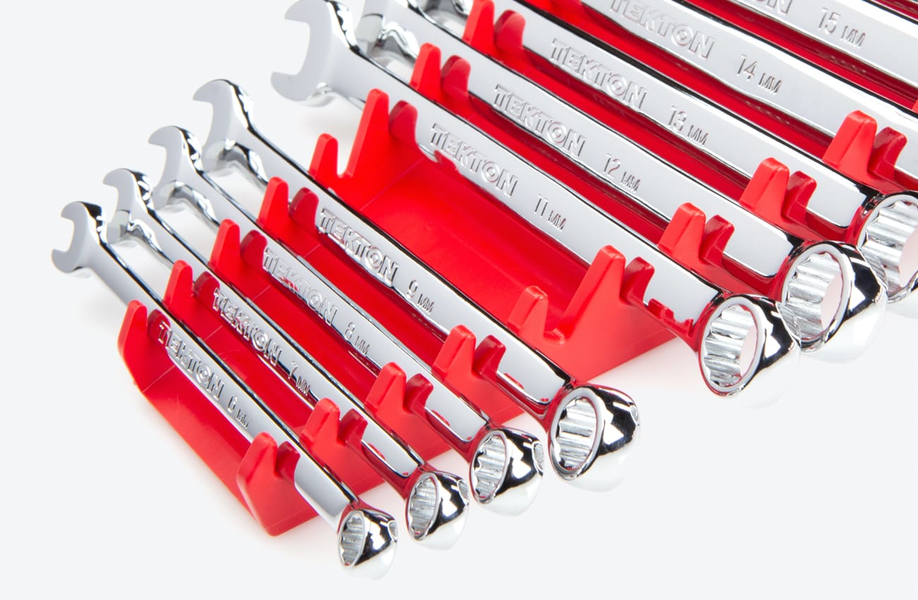 19Tool Wrench Organizer Rack (Black) TEKTON Made in USA