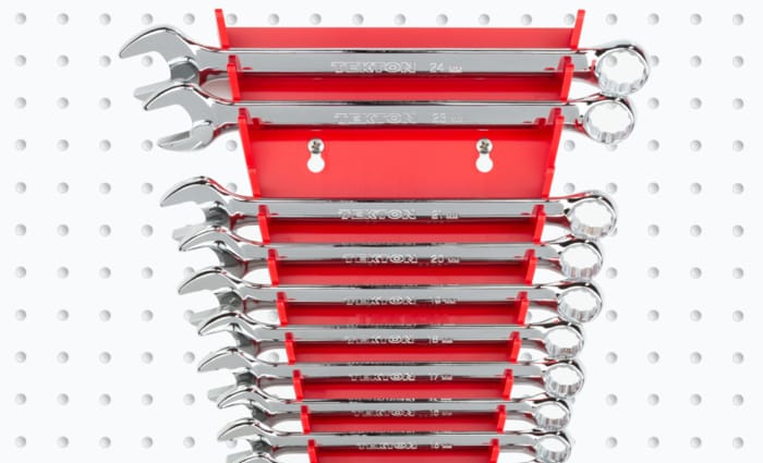 Details about   Wrench Rack Wrench Organizer Box Wrench Wrench Holder for Home Office Red 