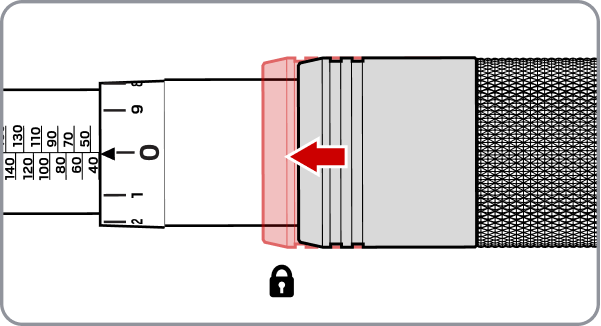 Graphic showing the spring-loaded locking collar.