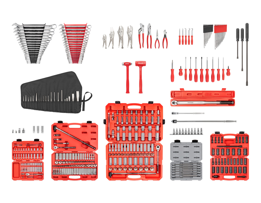 TEKTON Socket, Wrench, Screwdriver Bundle with Wrench Holders (285-Piece)