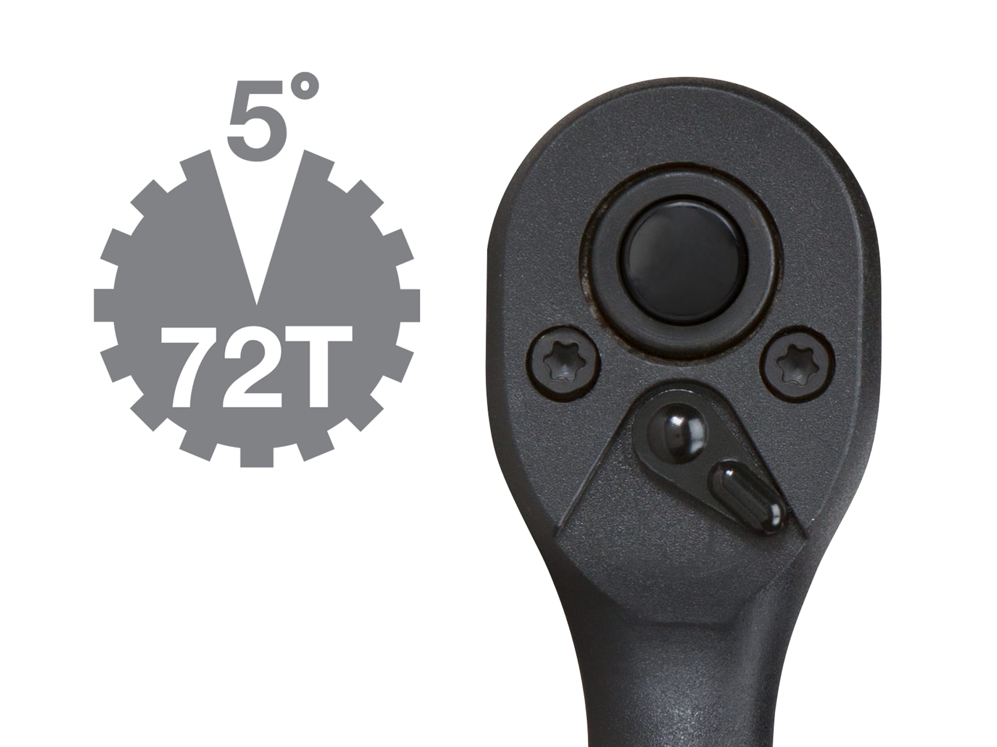 TEKTON 1/4 Inch Drive x 5 Inch Composite Quick-Release Ratchet | 1456