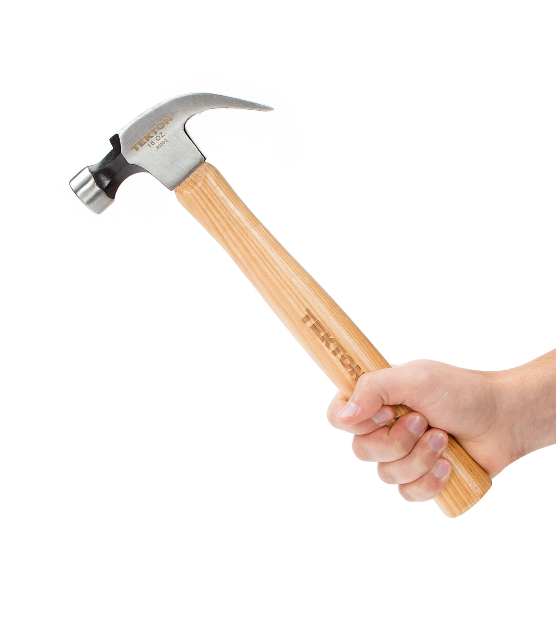 16 oz. Hickory Handle Magnetic Head Claw Hammer | TEKTON | 30303