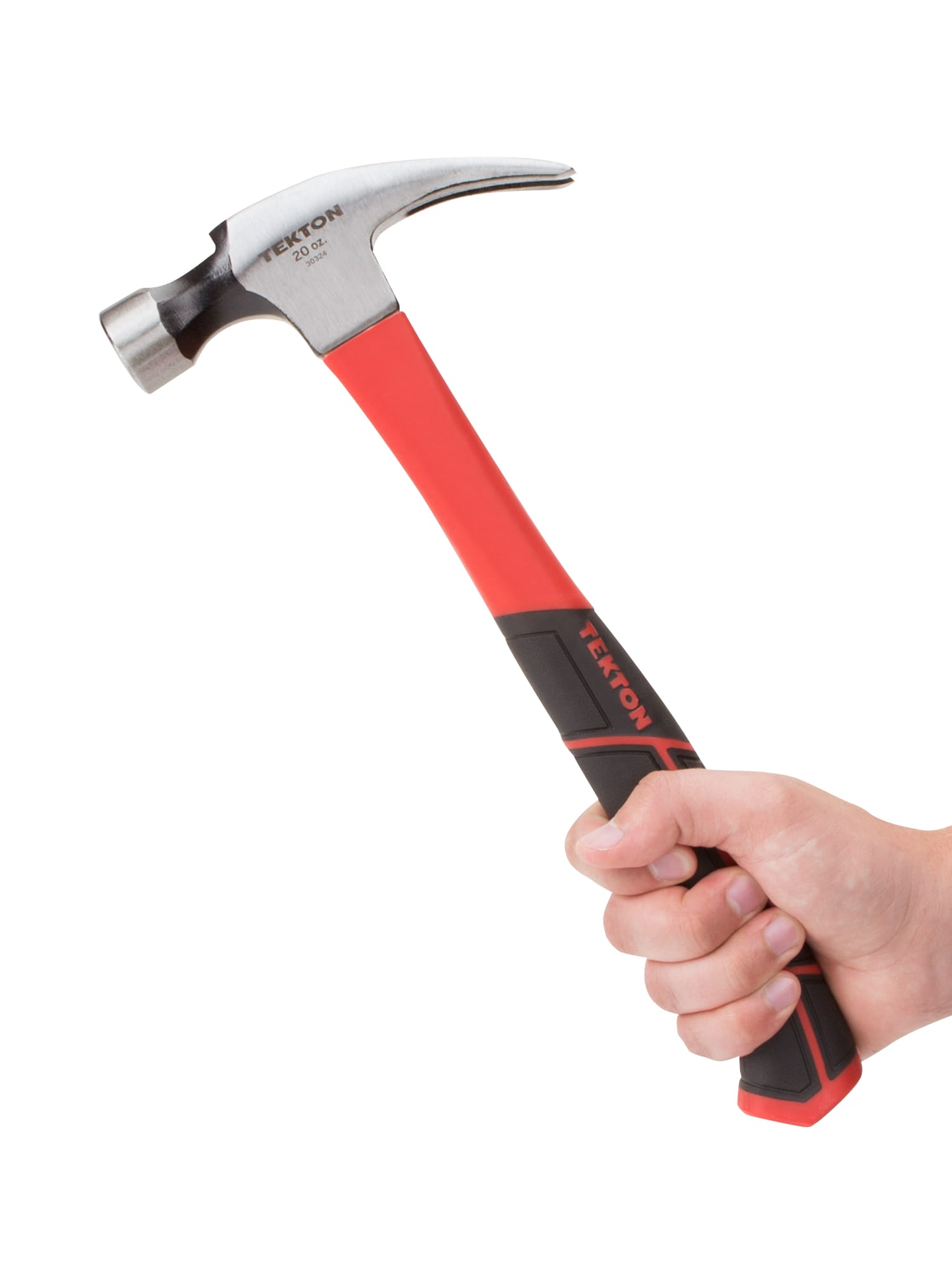 20 oz. Jacketed Fiberglass Magnetic Head Rip Hammer | TEKTON | 30324