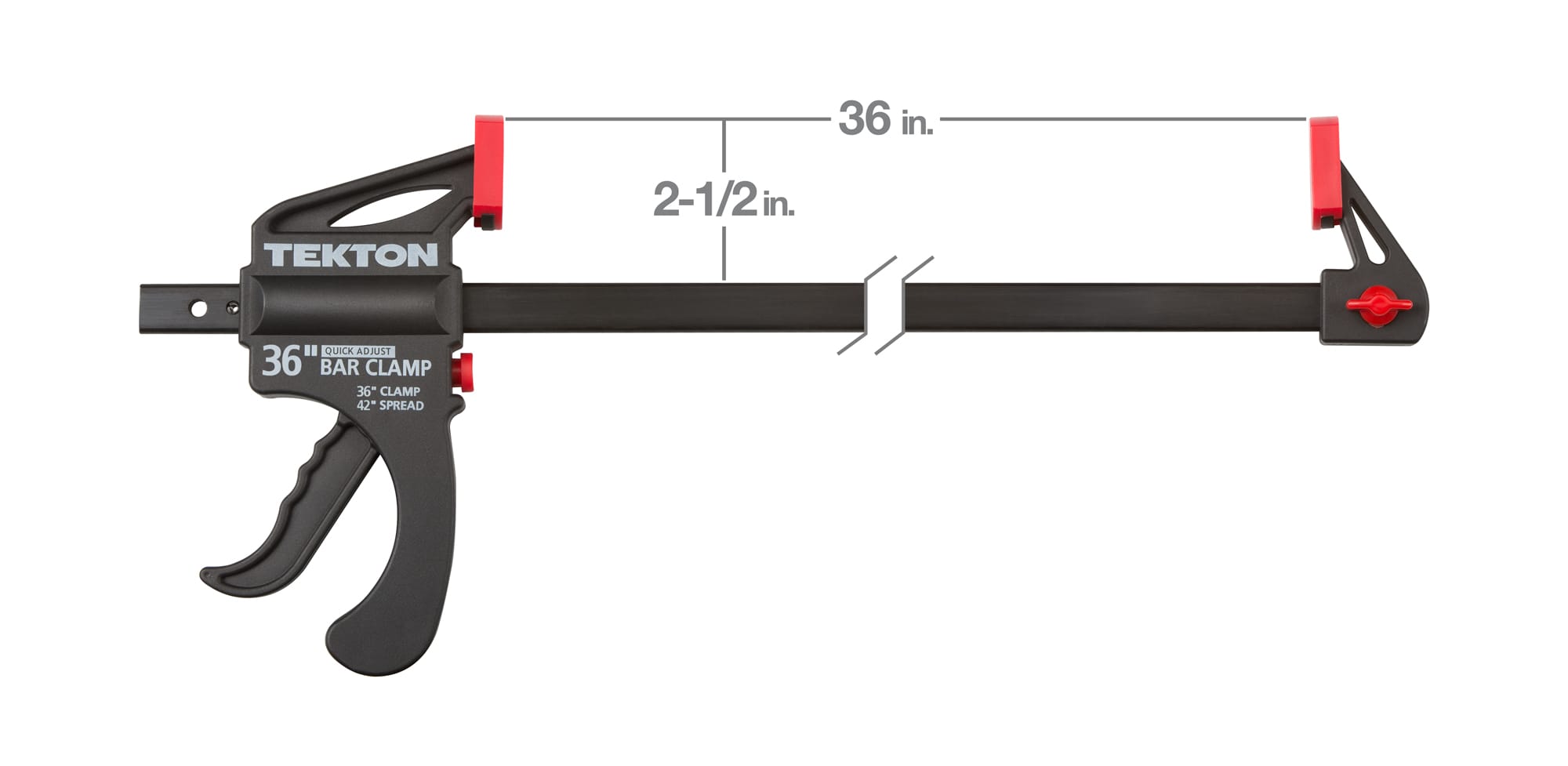 36 Inch Ratchet Bar Clamp / 42 Inch Spreader | TEKTON | 39186