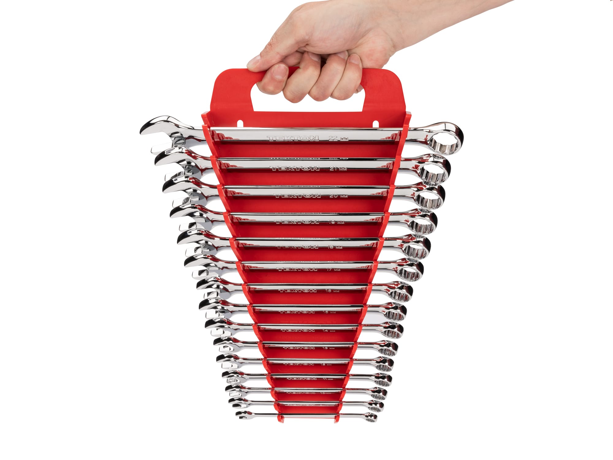 Combination Wrench Set with Holder, 30-Piece (1/4-1 in., 8-22 mm)