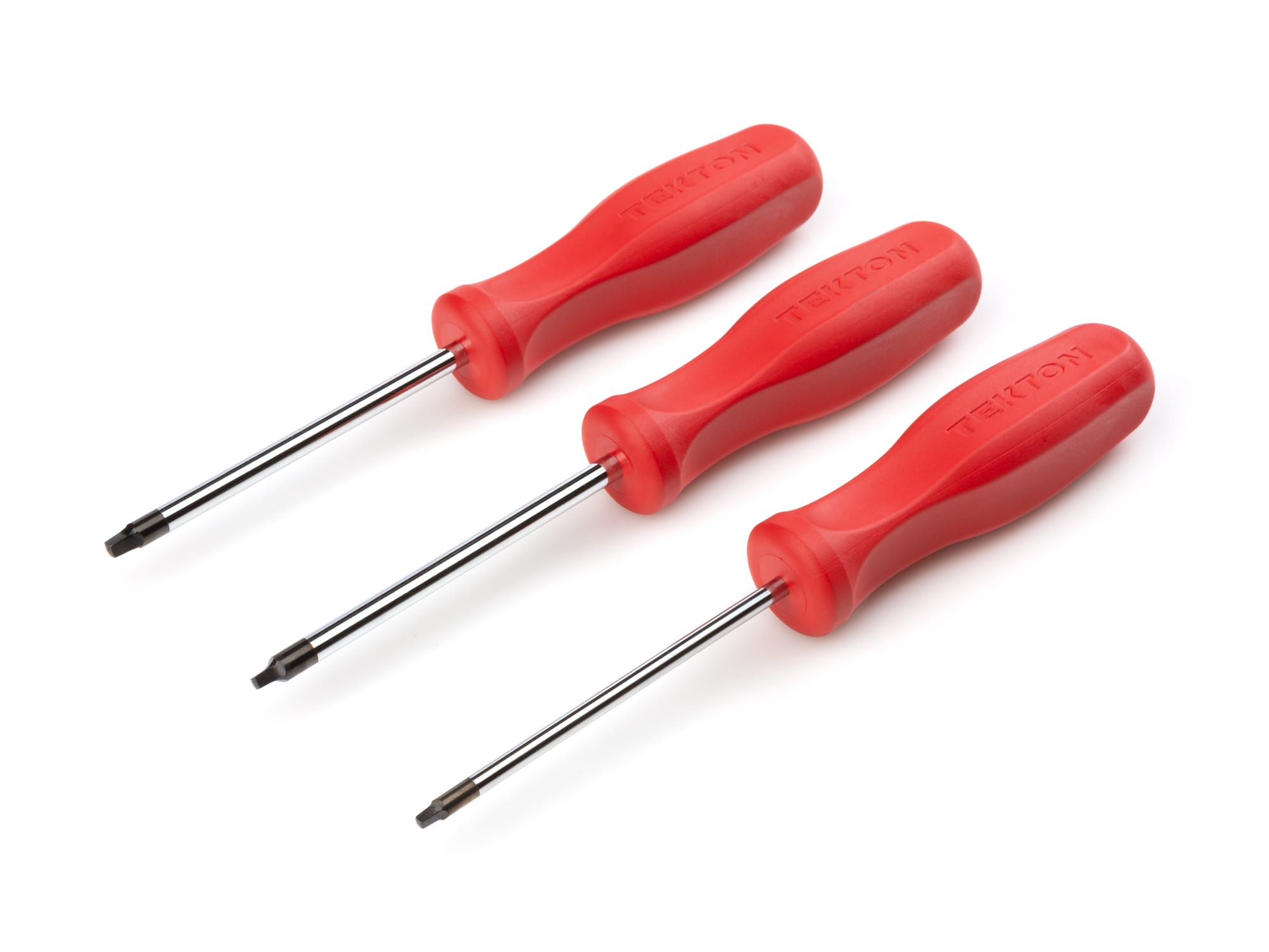 Square Hard Handle Chrome Screwdriver Set (S1S3) TEKTON