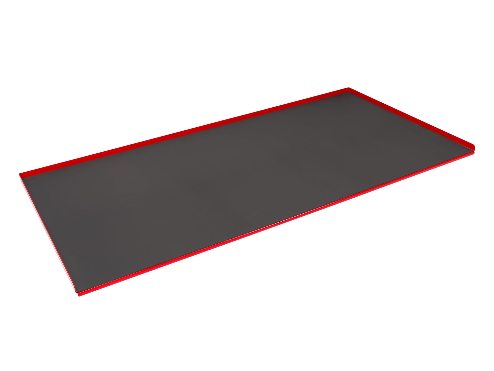 Red Painted Steel Top with Rubber Mat (60 W x 30 D in.) | TEKTON