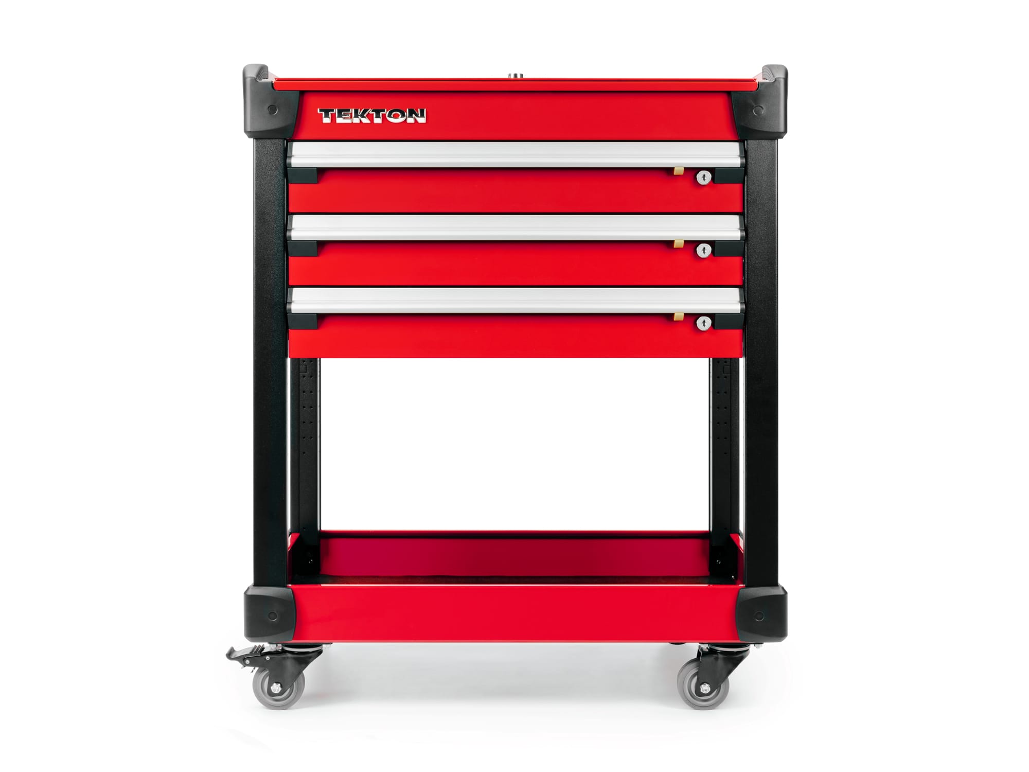 37 Inch 3-Drawer Tool Cart (Red) | ORG66206 | TEKTON