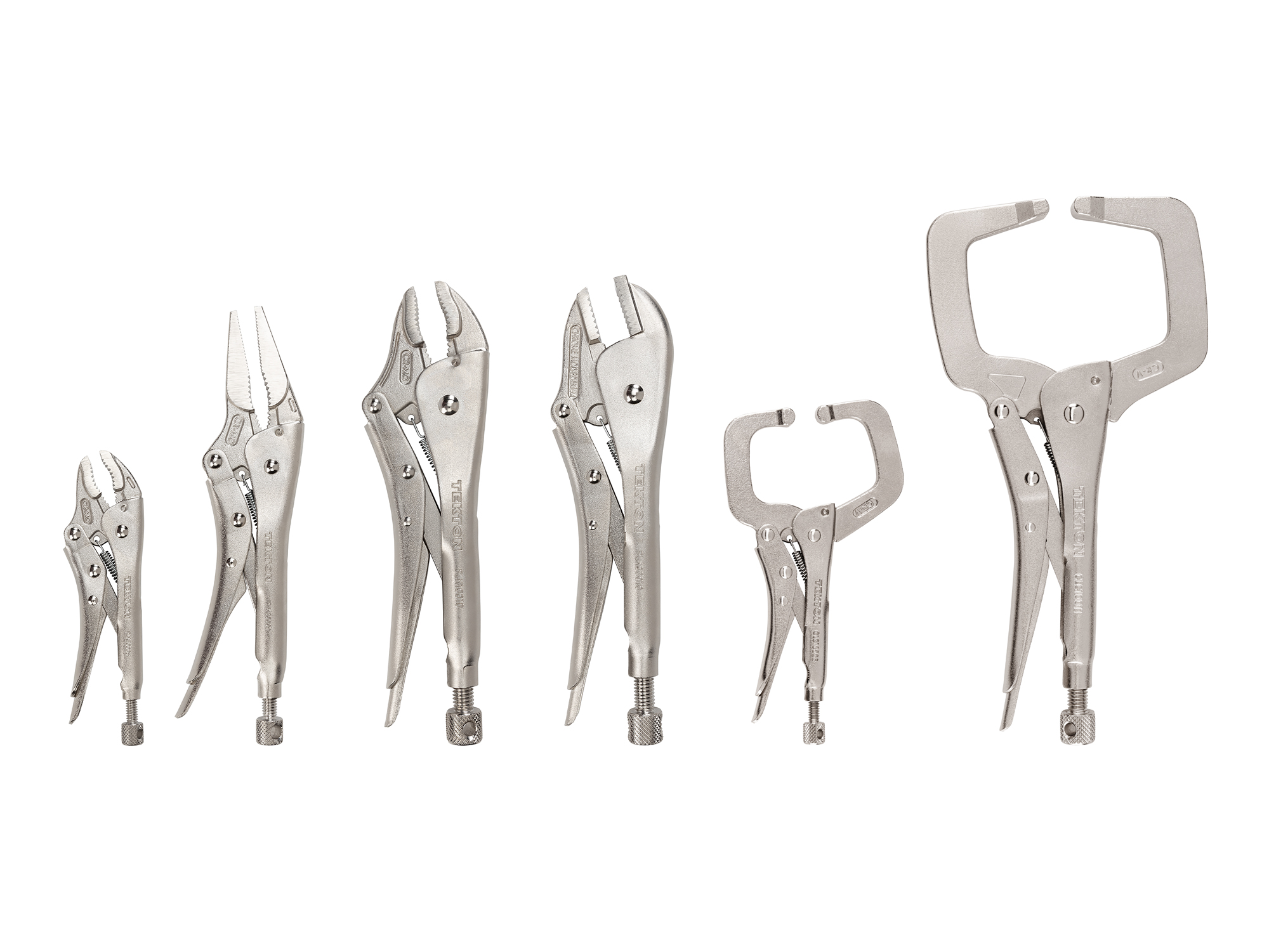 4-Pack ATE Pro Tools 6-Inch Locking C-Clamp Pliers – Forged Steel Vise Grip Set For Welding & Automotive