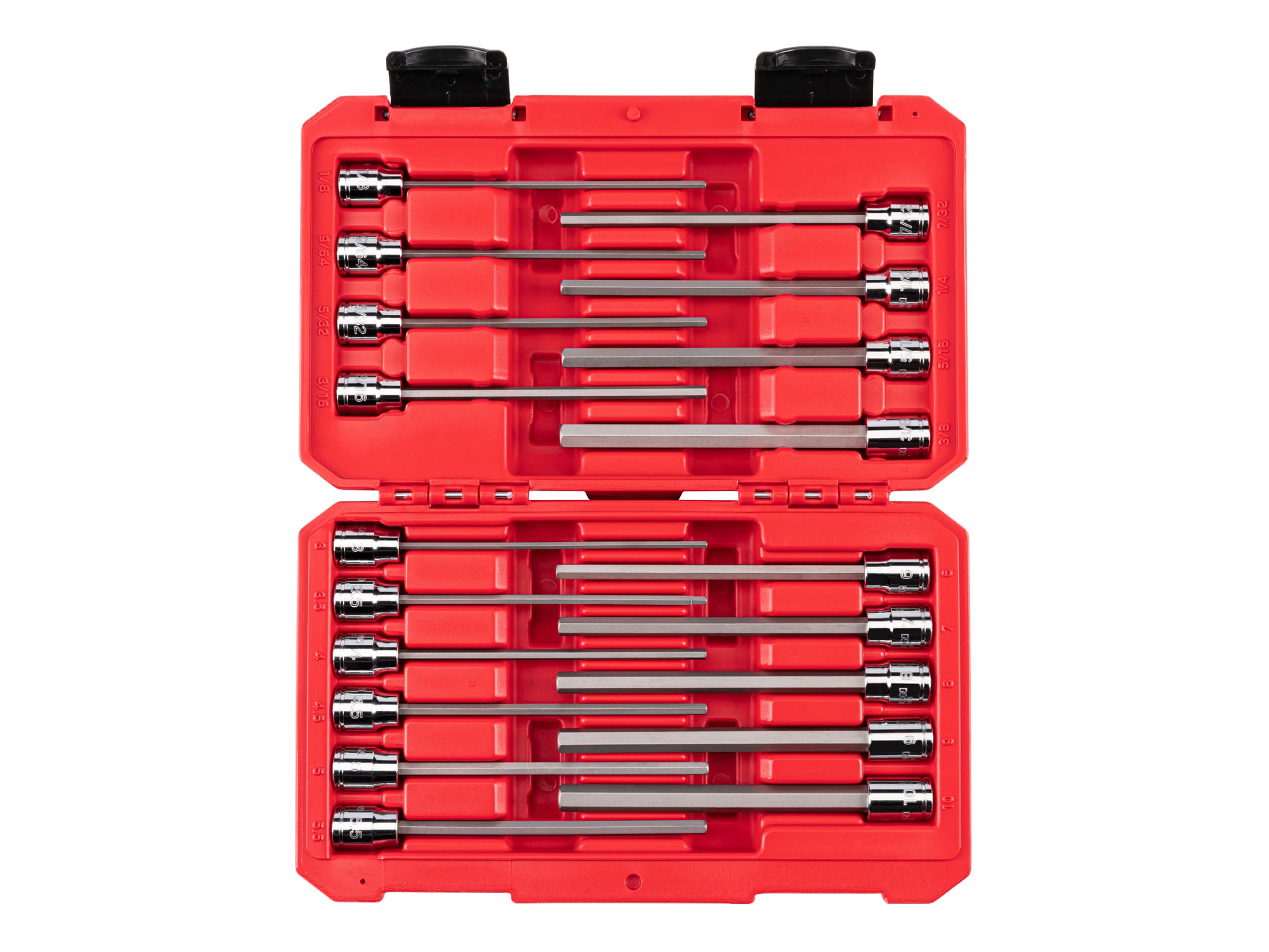 3/8 Inch Drive Long Hex Bit Socket Set (19Piece) TEKTON SHB91315