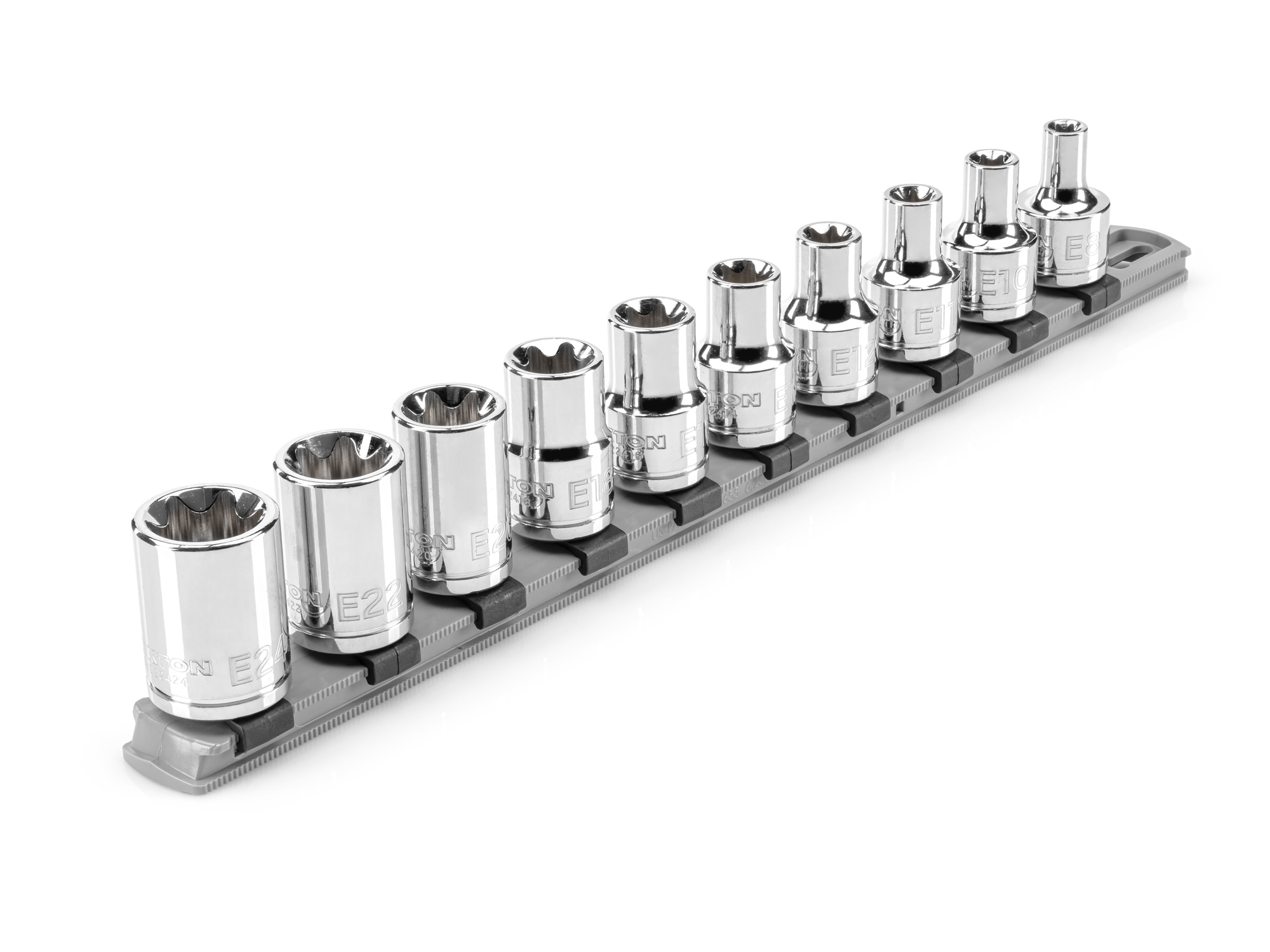 1/2 Inch Drive External Star Socket Set (10Piece) TEKTON SHD92117