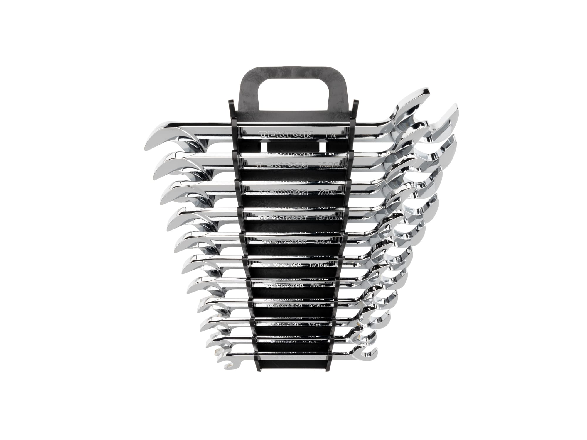 Angle Head Open End Wrench Set, 11-Piece (Holder)