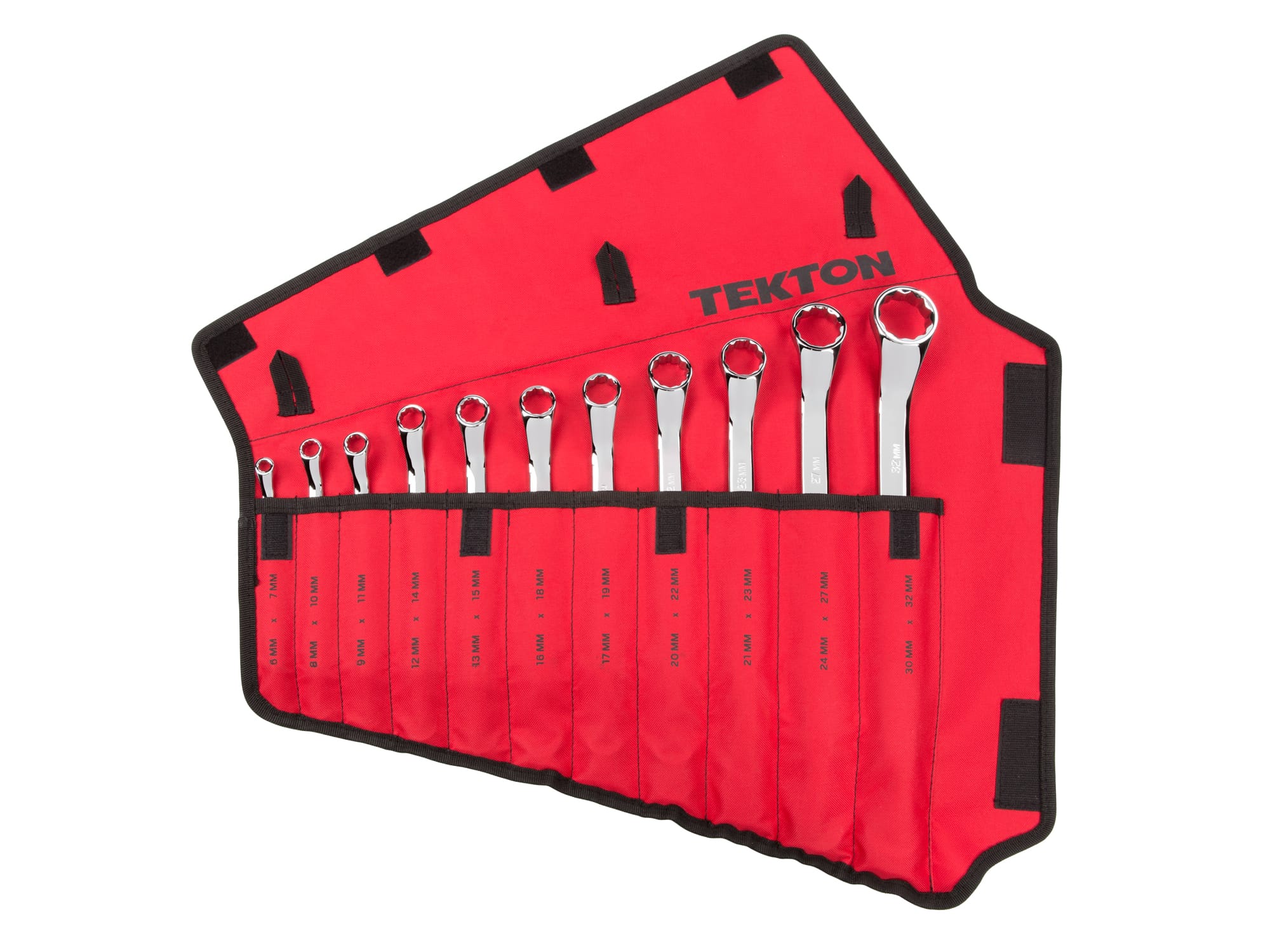 11Piece 45Degree Offset Box End Wrench Set Pouch TEKTON