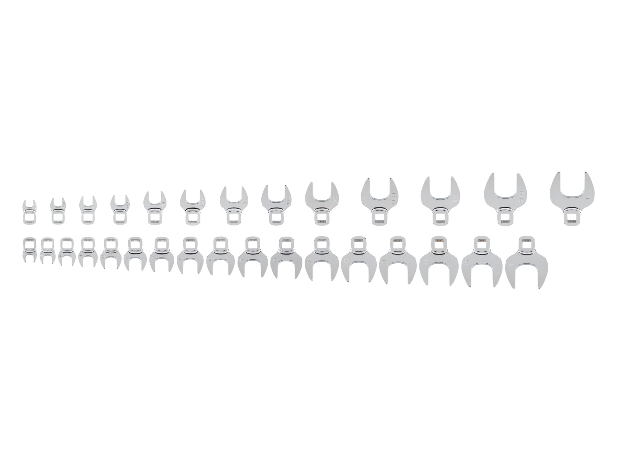 3/8 Inch Drive Crowfoot Wrench Set, 30-Piece