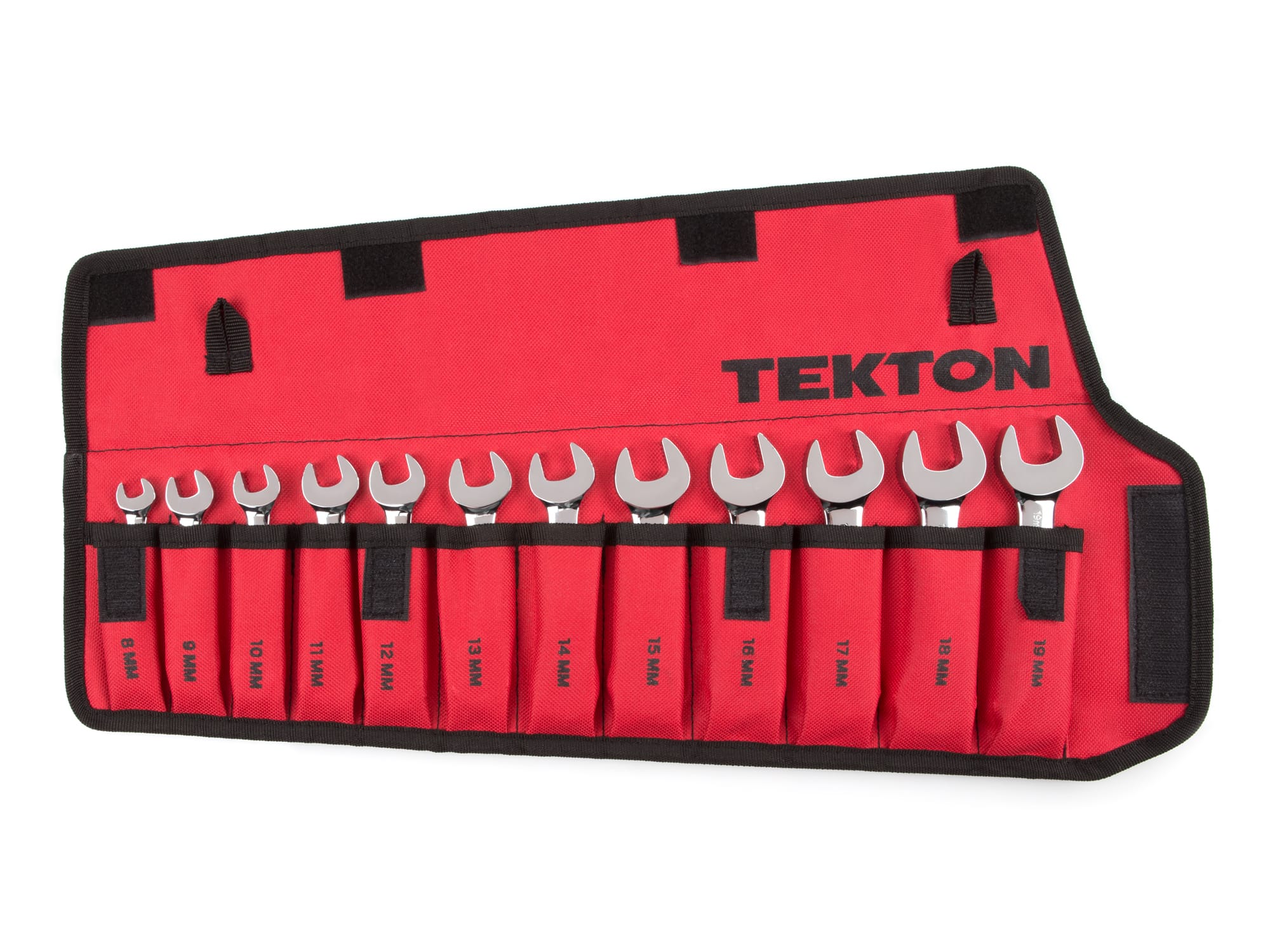 12Piece Stubby Combination Wrench Set Pouch TEKTON