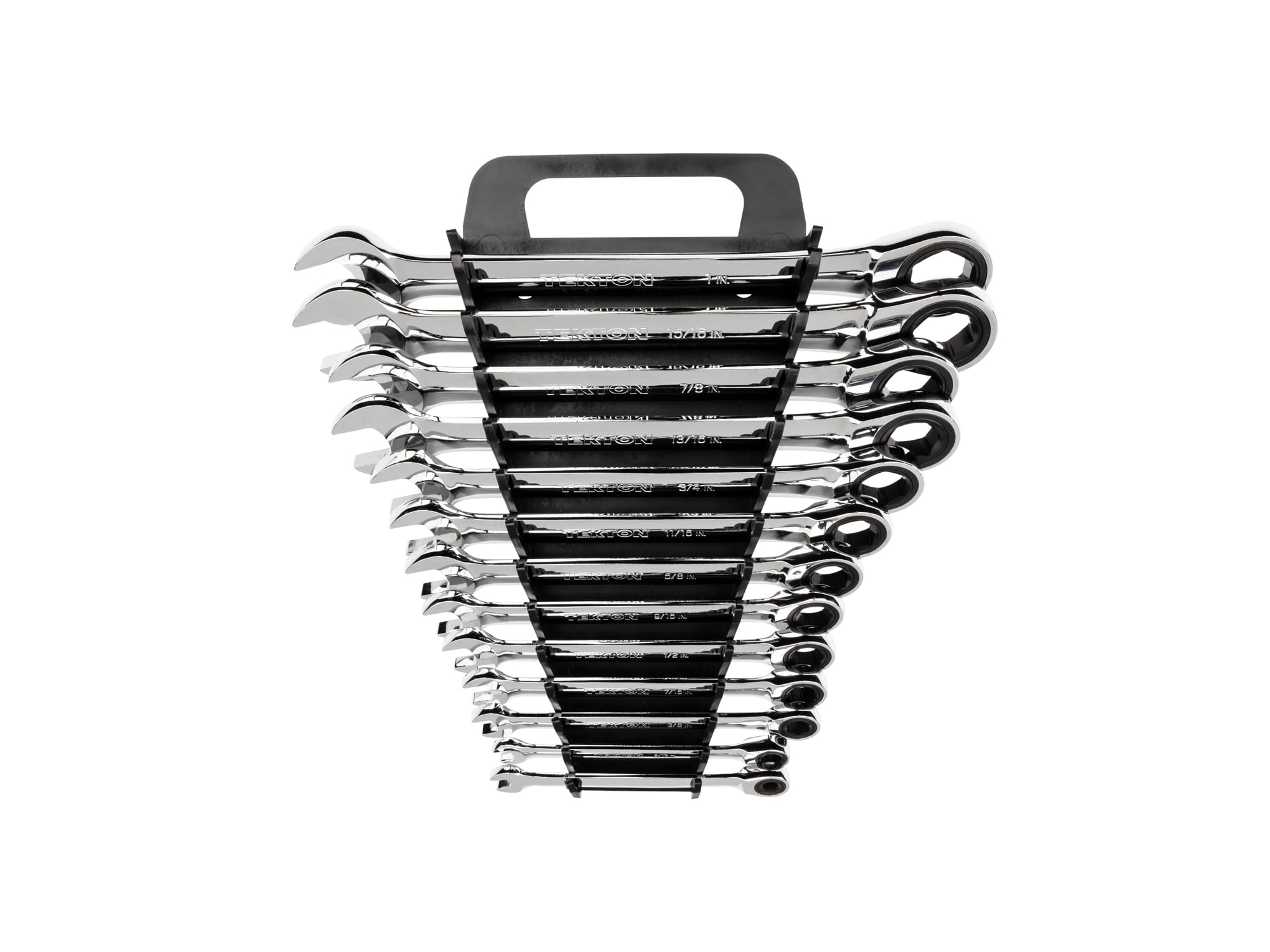 Ratcheting Combination Wrench Set, 13-Piece (Holder) | TEKTON