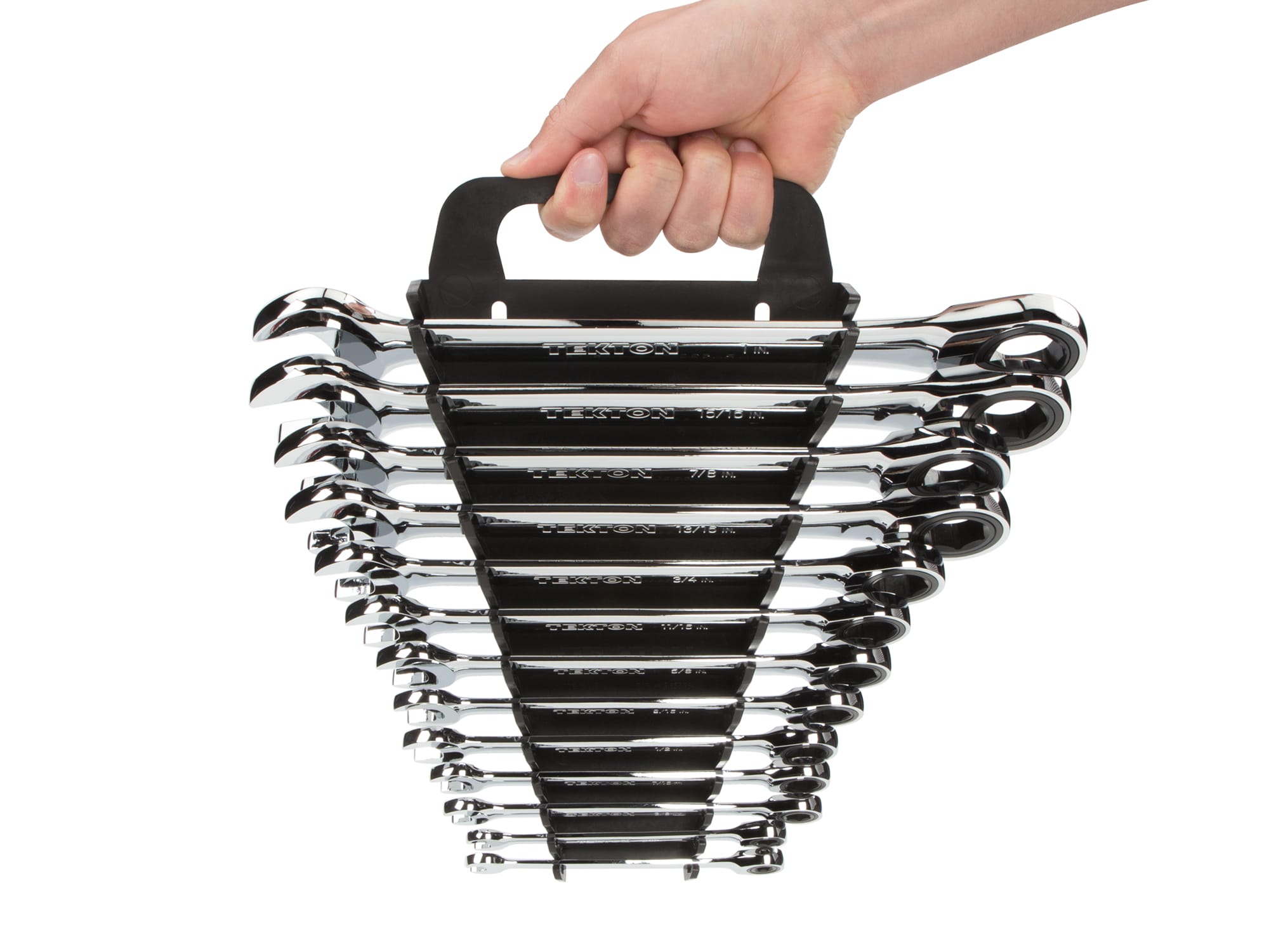 Ratcheting Combination Wrench Set, 13-Piece (Holder) | TEKTON