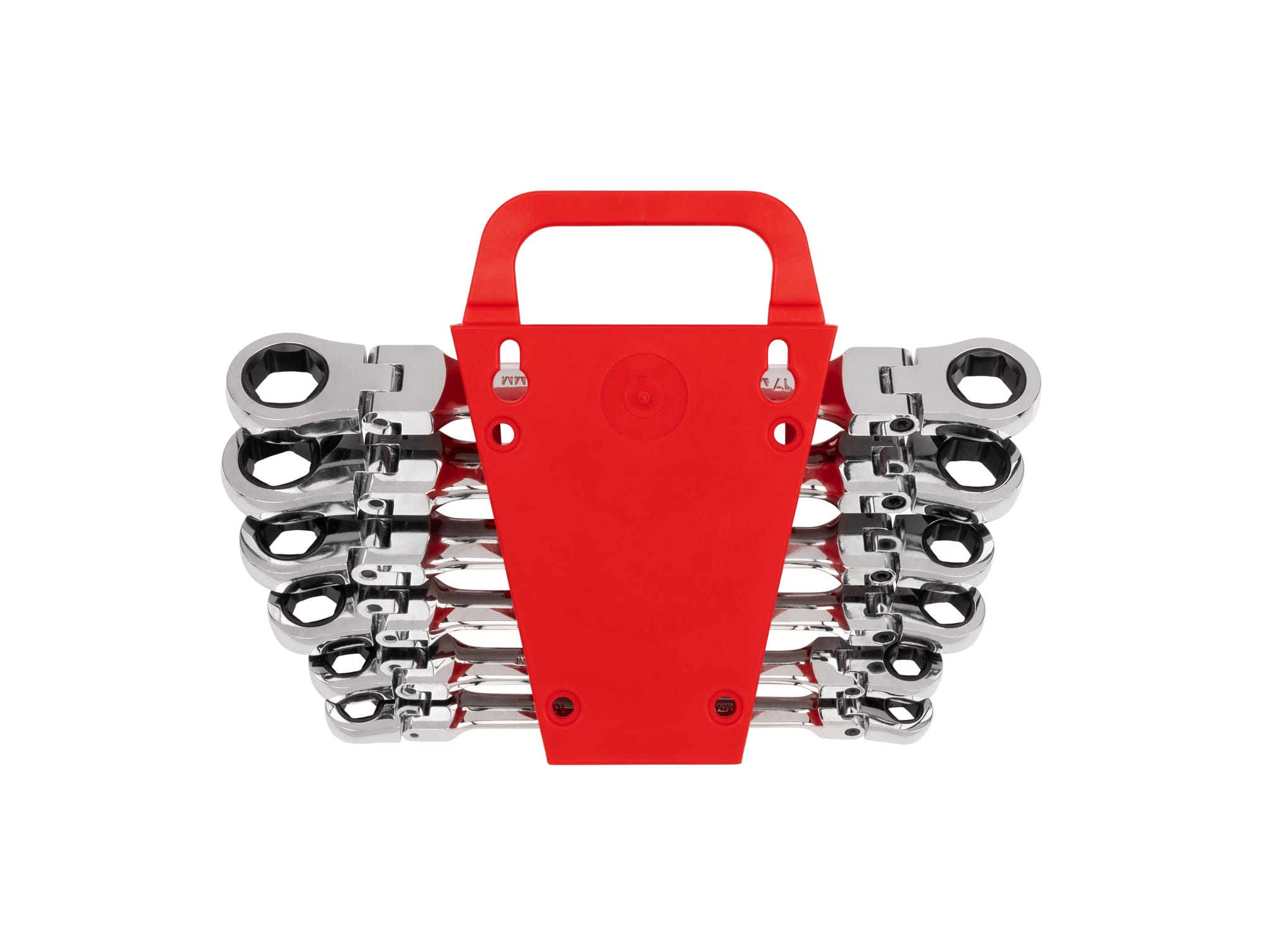 Flex Ratcheting Box End Wrench Set, 6-Piece (Holder) | TEKTON