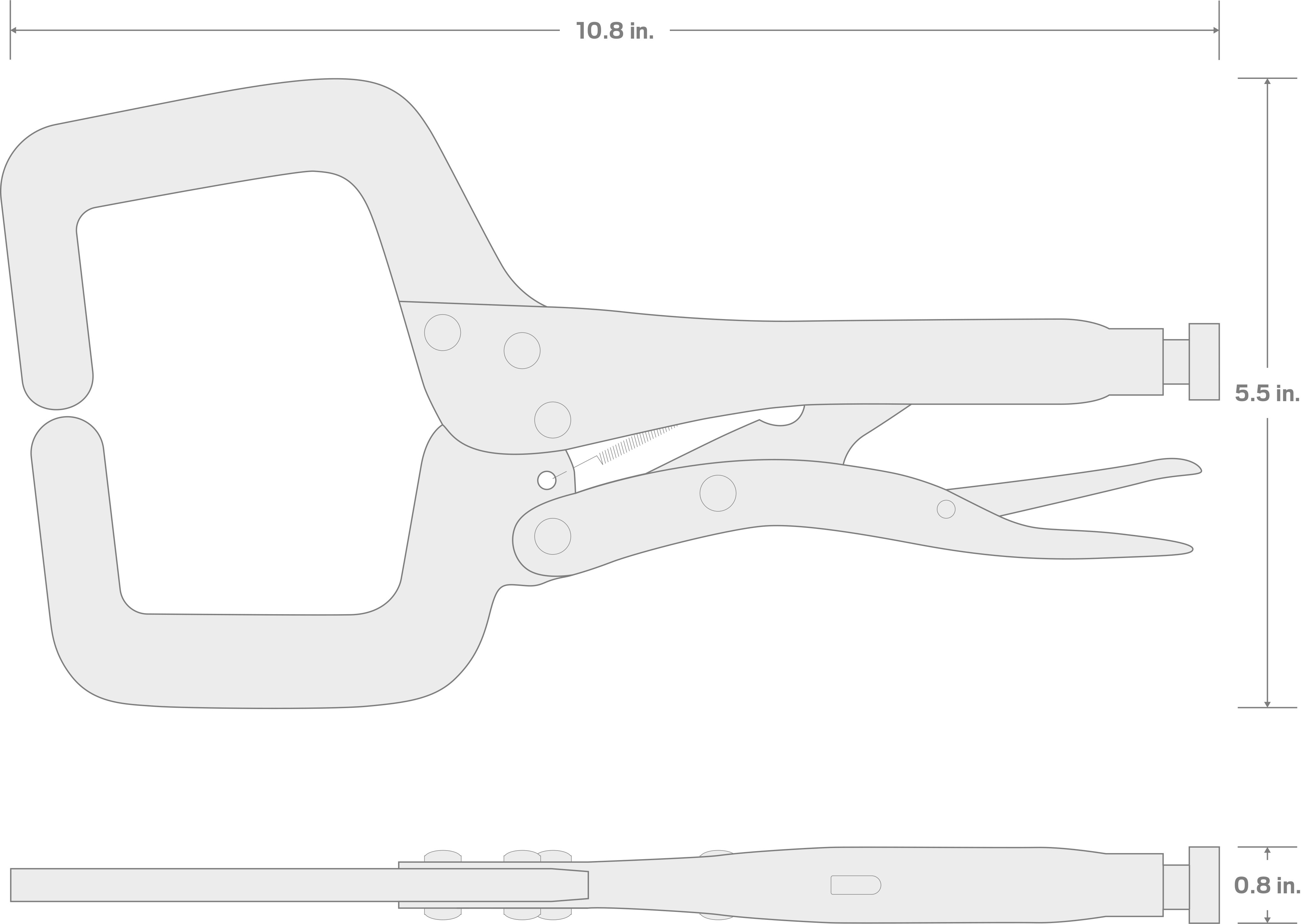 11 Inch Locking CClamp TEKTON 3825