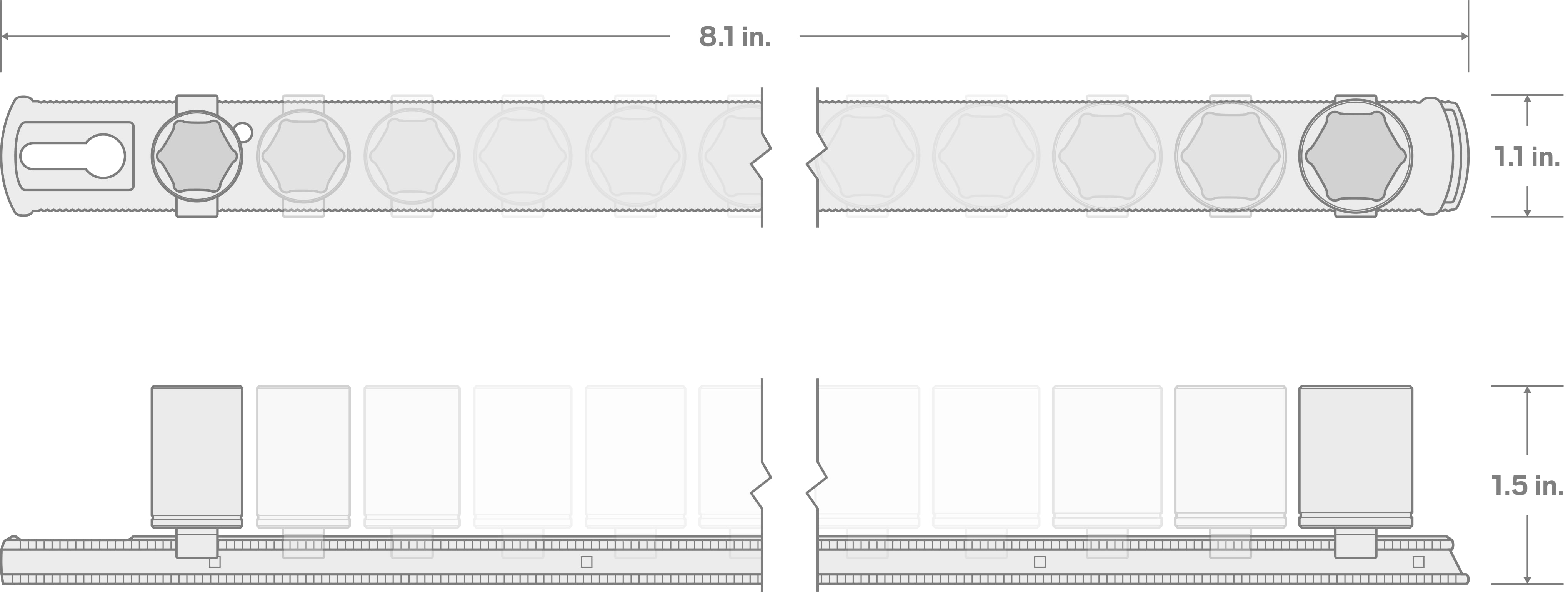 1/4 Inch Drive 6-Point Socket Set (11-Piece) | TEKTON | SHD90101